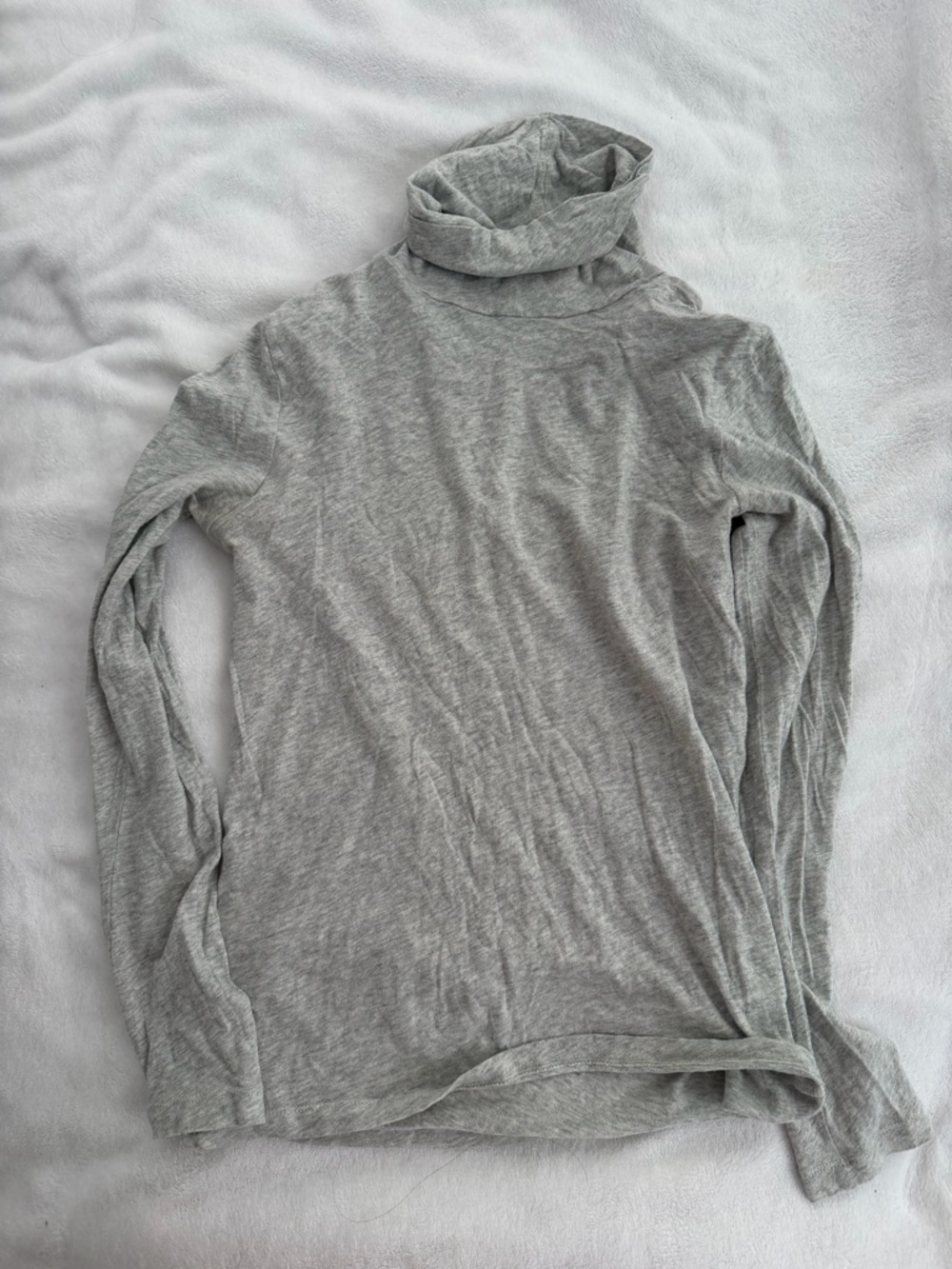 J. Crew Heather Gray Turtleneck Top